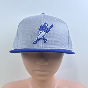 Milwaukee Brewers New Era Gray/Royal 2025 Batting Practice 59FIFTY Fitted 7 3/8